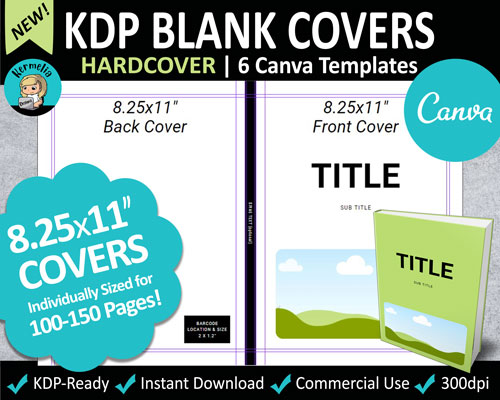 KDP Book Cover Templates | kermeliadesigns.com
