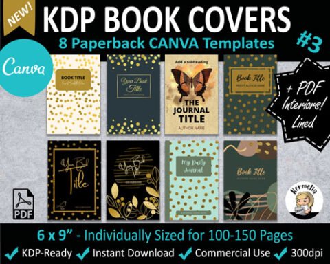 FREE KDP COVERS | 6x9" Paperback Canva Template for Amazon KDP Books ...