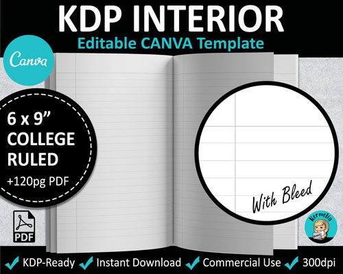 KDP Book Interior Templates | kermeliadesigns.com