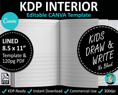 KDP Book Interior Templates | kermeliadesigns.com